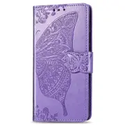 Butterfly Love Flowers Embossing Horizontal Flip PU Leather Case For iPhone 11 Pro with Holder & Card Slots & Wallet & Lanyard(Light purple)
