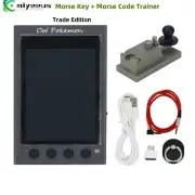 HamGeek Stainless Steel CW Morse Key Magnetic Base (Trade Edition) + CW Trainer
