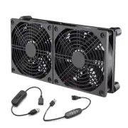 Quiet 120mm USB Router Fan Cooler with Speed Controller TV Box Cooling Case Fan