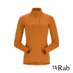 【RAB】ASCENDOR PULL-ON WMNS 保暖半拉鍊長袖排汗衣 女款 橙橘 #QFF45