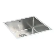 490x440mm Handmade Stainless Steel Undermount / Topmount Kitchen Laundry Sink with Waste