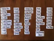 Custom Set Of 43 Vinyl Kitchen Pantry Decals/Labels/ Stickers *FREE POSTAGE*