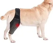 Dog Knee Brace Dog Acl Leg Brace Dog Knee Brace for Torn Acl Hind Leg Dog Knee Brace for Luxating Patella Dog Hip Support Brace Adjustable Rear Leg Braces for Dogs Pet Knee Brace (Black, XL)