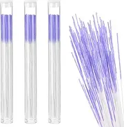 [Molain] 180 Pcs Earrings Hole Cleaner, Piercing Cleaner Floss Disposable Earring Hole Cleaner Floss Ear Piercing Care Cleaning Tool for Women Men(Purple)