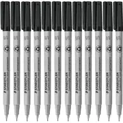 Staedtler 311 Lumocolor Non-Permanent Marker Superfine Black Box 12