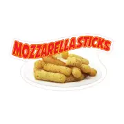 Food Truck Decals Mozzarella Sticks Concession Concession Sign Golden Brown