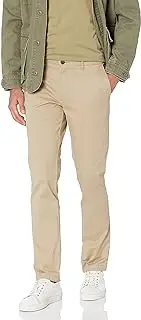 [Amazon Essentials] Men's Skinny-Fit Washed Comfort Stretch Chino Pant, Light Khaki Brown, 30W x 36L