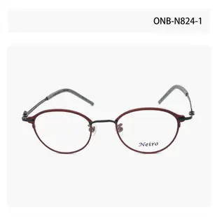 Onbeat ONB-N824 日本手工眼鏡｜文藝復古框圓形超輕眼鏡 女生品牌眼鏡框【幸子眼鏡】