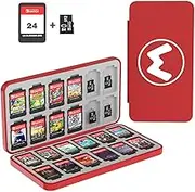 PURBHE Switch Game for Nintendo Switch Game,Portable Nintendo Switch Game Card with 24 Game and 24 Micro SD Card