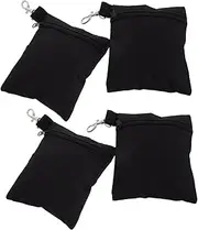 HANABASS 4PCS Compact Golf Ball Pouch Lightweight Zippered Waist Pack for Golf Accessories for Outdoor Activities Convenient Carrying