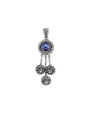 Samuel B. Silver Pearl Dream Catcher Pendant