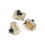 10Pcs PCB DC50V 0.5A 2 Position DPDT SS22F04-G5 Slide Switch 6 Pin
