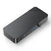 [DKA22-V1-AU-BK-EP] 22 in 1 Professional 4K Docking Station with Audio Control - Black