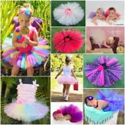 TUTU SKIRT BALLET FAIRY PRINCESS COSTUME PARTY BABY TODDLER GIRL PROP CAKE SMASH