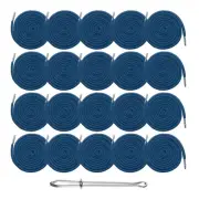 20pcs Drawstring Cords 51" Replacement Drawstring with Threader, Dark Blue