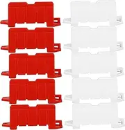 20pcs Remote Control Car Model Accessories Mini Traffic Sign Miniature Traffic Barricade Miniature Traffic Sign Roadblocks Signs Barricade Tiny Traffic Fence Abs