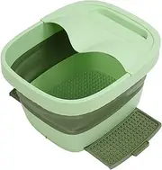 Collapsible Foot Soak Tub, Easy Storage Portable Foldable Foot Soak Tub Relax Muscles for Household (Green)