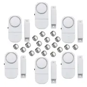 6 Pack Wireless Security Window/Door Alarm, Magnetic Sensor Door Window Burgl...