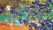 Art Iris Van Gogh Mural Ceramic Bath Backsplash Tile #904