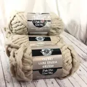 Loops & Threads Chunky Yarn Oatmeal Beige Lot of 5.5 Skeins 5.2oz NEW