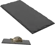 VANZACK Reptile Tortoise Slate Resting Feeding Plate Snake Food Plate Fodder Food Basin Decorative Food Plate Bathing Feeding Basin Snake Food Basin Stone Food Basin Turtle Feeding Basin