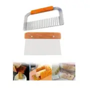 2 Pieces/set Straight Wavy Vegetable Cutter Loaf Cake Potato