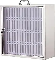 Cell Phone Safe Deposit Box with Lock, 12/24/36/48/60 Slots Stainless Steel Cell Phones Storage Cabinet, for Office Classroom Table or Wall(48x19x49cm/19x7x19in)
