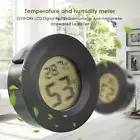Digital LCD Thermometer Hygrometer Electronic Temperature Meter (Black)