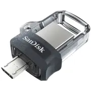 SanDisk Ultra Dual m3.0 SDDD3 128GB 150MB/s USB 3.0 Micro USB Flash Thumb Drive