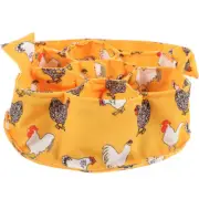 Eggs Collecting Basket Chicken Eggs Gathering Basket Canvas Egg Bag with 7