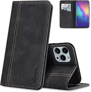 [AKABEILA] Mobile Phone Case Compatible with Google Pixel 8A Case Protective PU Leather Flip Case Stand Wallet Folding Case Bag Case with [Card Slot] [Stand Function] [Magnetic] Black