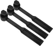OSALADI 3pcs Static Stylus Cleaner Brush for Turntable Phonograph Needle Vinyl Record Cleaning Tool Soft Safe Removal Dust for Record Needles Black