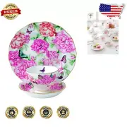 Miranda Kerr For Gratitude Floral 3-Piece Bone China Tea Set - Elegant Gift