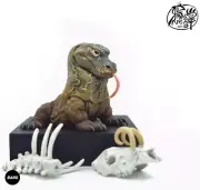 Nest Art Komodo Dragon Limited Statue Collectibles Animal Painted Figure Stock