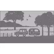 Camping Mat Warehouse 3x1.8m Caravan Recycled Mat