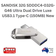 SanDisk 32GB - Ultra Dual Drive Luxe USB-A/USB-C Flash Drive - Silver Save