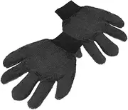 SEWOART Coral Fleece Car Wash Gloves Scratch Resistant Outdoor Washing Tool Reusable Mitts for Vehicle Cleaning Dark Color Design for Concealed Dirt Efficient Water Absorption for