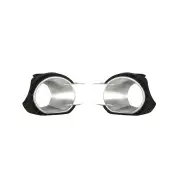 SILVER/BLACK Fog Light Cover Right & Left Side for Ford Ranger PX MK1 with Hole