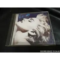 在飛比找蝦皮購物優惠-CD 瑪丹娜 TRUE BLUE 美國版 10多條傷痕 發霉