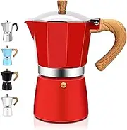 DITOSH 9 Cup Aluminum Espresso Stovetop Moka Pot Express Coffee Maker Percolator Italian Classic Mocha Coffee Machine for Italian and Cuban Cafe Brewing for Home & Camping 15oz
