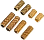 16 Pcs 1 Lighting Fittings Light Pole Useful Light Pipes Threaded Light Fixture Luminarias Thread Pipes for Lamp Sturdy Light Connecting Pipes Light Threaded Rod Brass Thread Rods