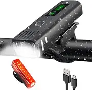 DAWNTREES USB Rechargeable Bike Light Front, 4 Modes, Smart Sensor Headlights, Bike Tail Lights