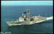 USS Stark FFG-31 guided missile frigate postcard US Navy warship a3