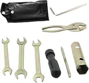 Motorbike Tool Kit – Motorcycle Mechanic Tool Set with Wrench, Pliers & Screwdriver | Scooter Repair Tools in Zipper Bag, Compact Maintenance Kit for Riders, Travel-Friendly Fixing Set