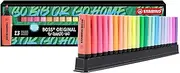 STABILO Boss Original Highlighter, Set of 23 Placemats, Snooze One Edition, with 9 Luminous Colours and 14 Pastel Colours