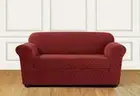 Sure Fit Stretch Grand Marrakesh 2 Piece LOVESEAT Slipcover Paprika NEW