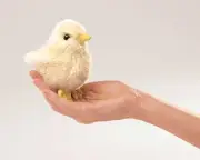 NEW PLUSH SOFT TOY Folkmanis 2721 Mini Chick Finger Puppet 10cm