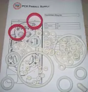 1984 Gottlieb/Premier Touchdown Pinball Machine Rubber Ring Kit
