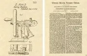 1st US PATENT for SEWING MACHINE Art Print READY TO FRAME 1849 Elias Howe
