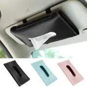 Car Tissue Napkin Holder Storage Organiser Case Auto Visor Accessories PU